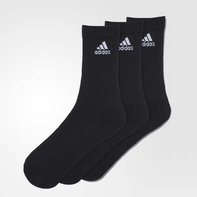 Dicht schroef herhaling Adidas 3 Pack Sokken Zwart Lang voor € 11,95 inclusief BTW exclusief  verzendkosten