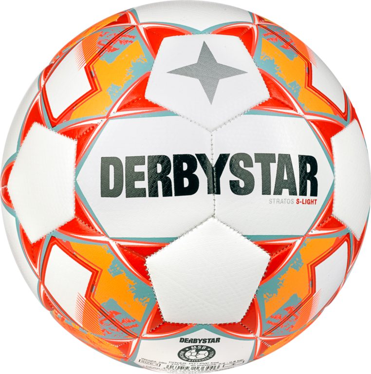 Derbystar Voetbal Stratos V23 S-Light 1044 wit oranje grijs