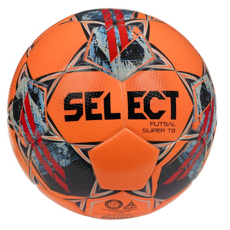 Select Futsal Super Tb V22 Voetbal - Oranje / Fluo Groen | Maat: SZ. 4 (FUTSAL)