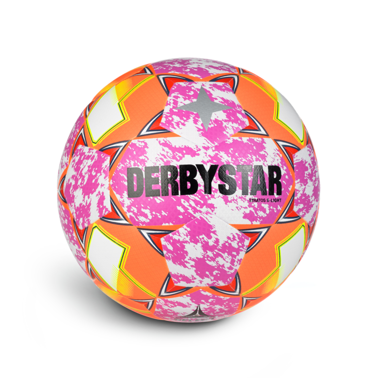Derbystar Voetbal Stratos S-Light Special V24 Pink oranje wit 1449