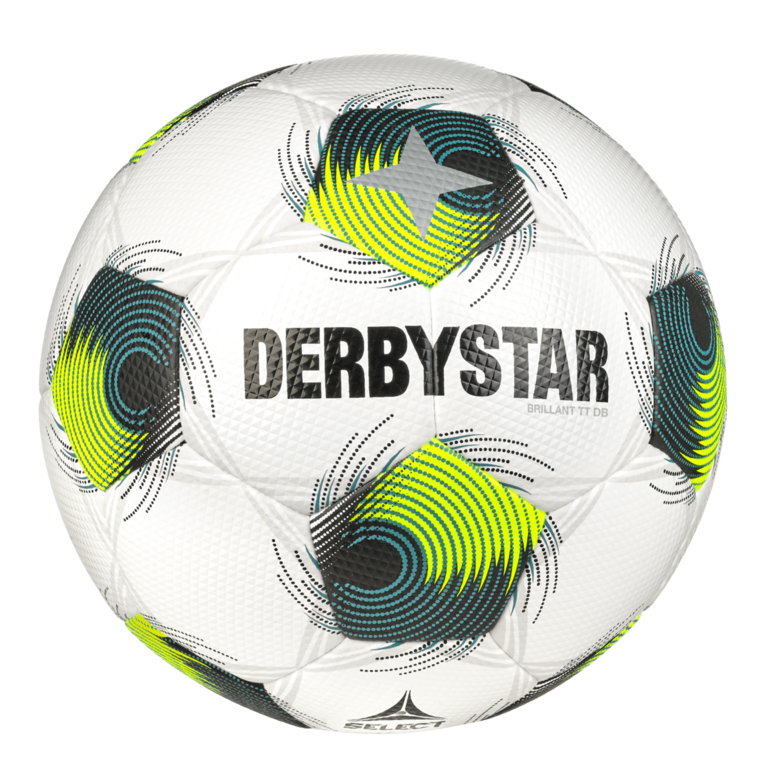 Derbystar Voetbal Brillant TT Wit geel groen V24 1450