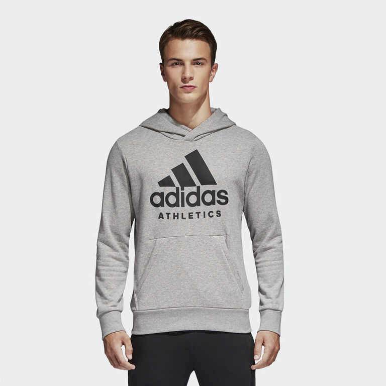 adidas Sport ID Pullover Hoodie, Grijs, XS, Male, Not Sports Specific