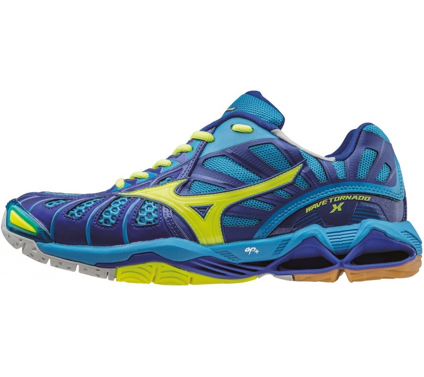 Mizuno Wave tornado X Unisex Blauw Geel