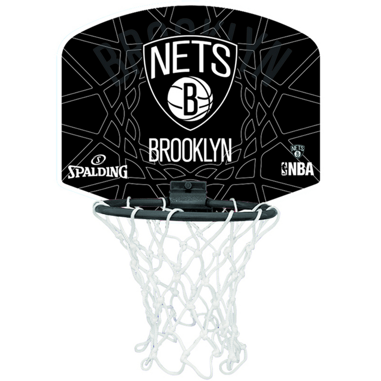 Spalding Miniboard Brooklyn Nets Zwart Grijs (77-630Z)