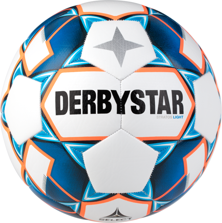 Derbystar Voetbal Stratos Light V20 Wit blauw oranje 1037